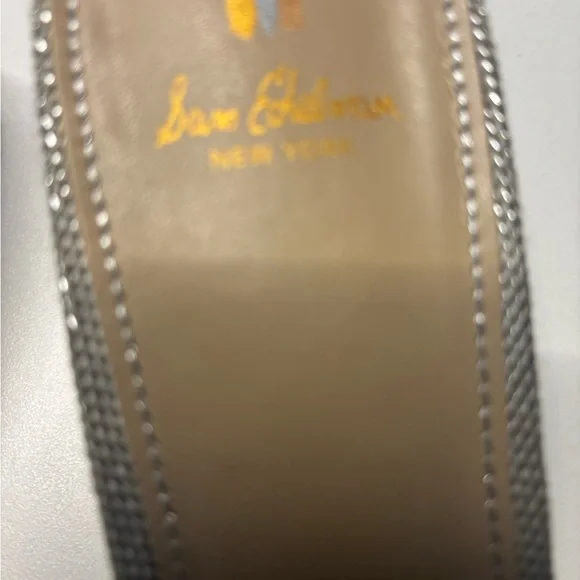 Sam Edelman Silver Textured Mules - Picture 6 of 7